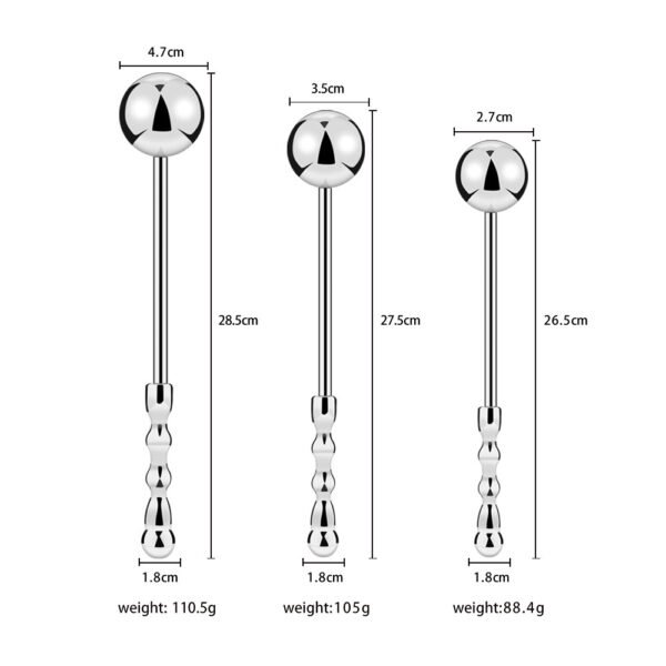 Spherical metal anal plug