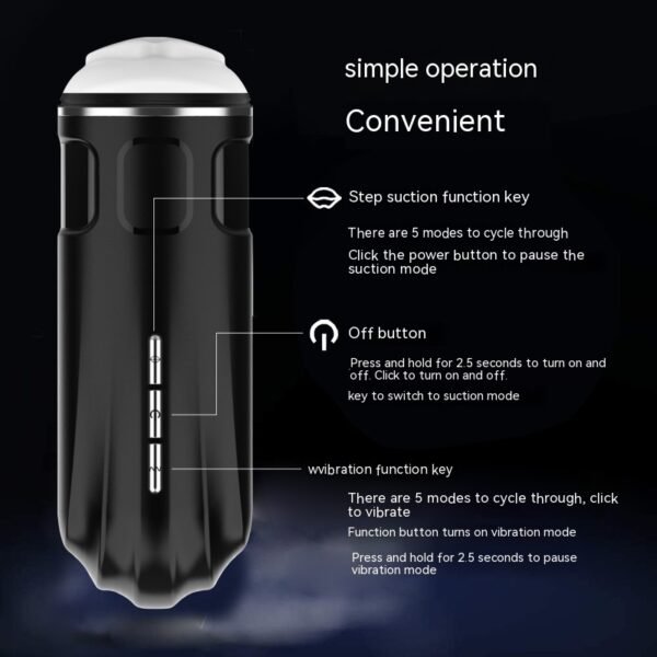 Men's Electric Automatic Sucking Airplane Bottle Masturbation Device