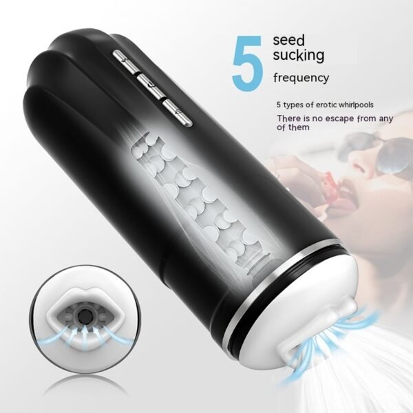 Men's Electric Automatic Sucking Airplane Bottle Masturbation Device