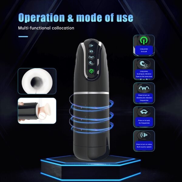 Multi Functional Aircraft Cup Men's Vibration Suction Interaction